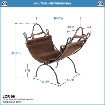Minuteman LCR-06 Leaf End Log Carrier and Stand