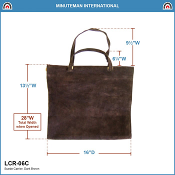 Minuteman LCR-06C Dark Brown Suede Log Carrier