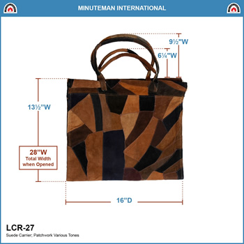 Minuteman LCR-27 Patchwork Suede Log Carrier