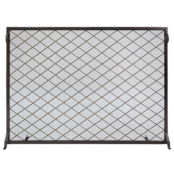 Minuteman SF-5036 50x36 Inch Harlequin Flat Fireplace Screen