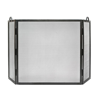 Minuteman SS-31L 36x36 Inch Graphite Flat Top Twisted Rope Folding Screen