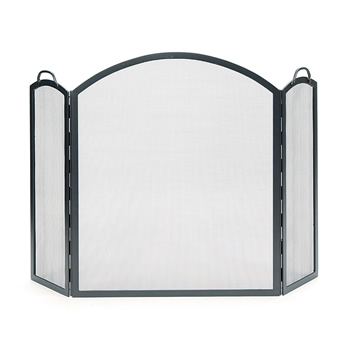 Minuteman SSS-05 30x34 Inch Arched Three-Fold Fireplace Screen