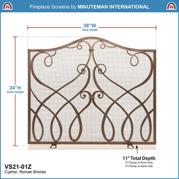 Minuteman VS21-01Z Roman Bronze Cypher Flat Screen