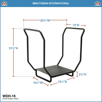 Minuteman WDH-18 18 Inch Firewood Rack