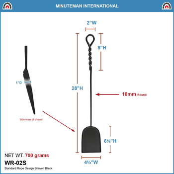 Minuteman WR-02S Rope Design Standard Shovel