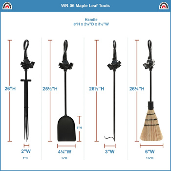 Minuteman WR-06 Graphite Maple Leaf Tool Set