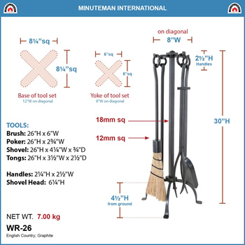 Minuteman WR-26 Graphite English Country Tool Set