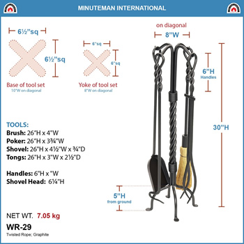 Minuteman WR-29 Graphite Twisted Rope Tool Set