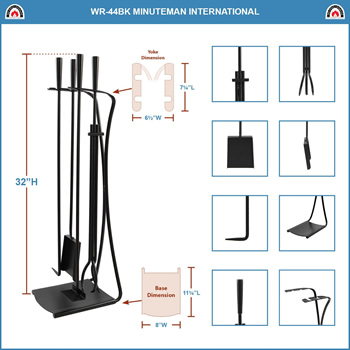 Minuteman WR-44BK Black Park Avenue Tool Set