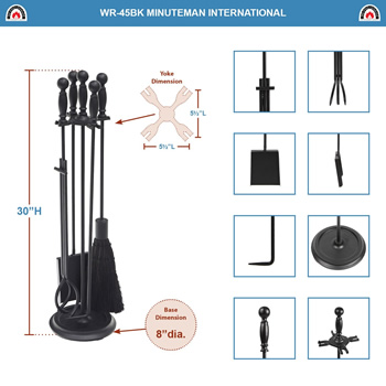 Minuteman WR-45BK Black Chelmsford Tool Set