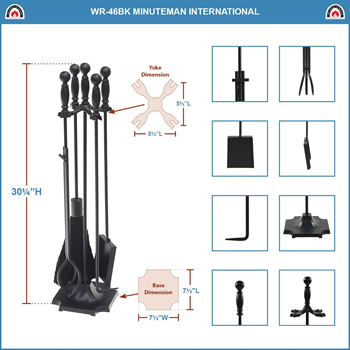 Minuteman WR-46BK Black Carlisle Tool Set