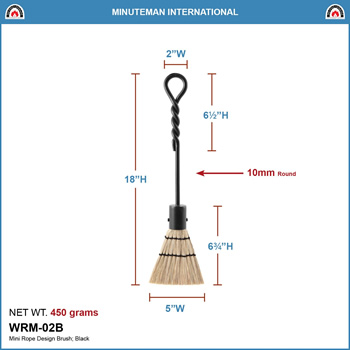 Minuteman WRM-02B Rope Design Mini Brush