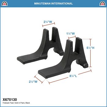 Minuteman X670130 Fireback Supports