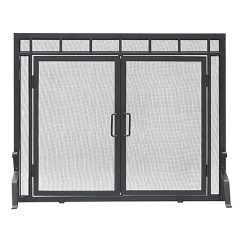 Minuteman X800285 39x31 Inch Sidelight Classic Fireplace Screen with Doors