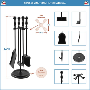 Minuteman X870942 Black Bolton Mini Tool Set