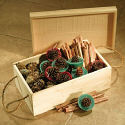 Woodfield 47142 Color Pine Cones Gift Box 