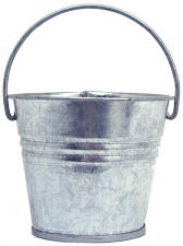 Red Hill General Store: Galvanized Buckets With Wood Handle