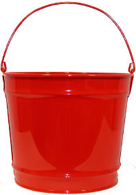 10Qt. Candy Apple Red Bucket 