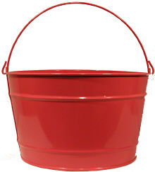 16Qt. Candy Apple Red Bucket 