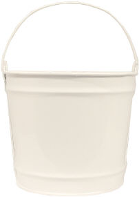 10Qt. Glossy White Bucket 