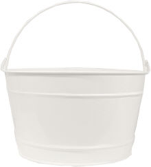 16Qt. Glossy White Bucket 