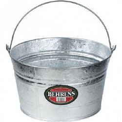 4.25 Gallon Hot Dipped Steel Pail 