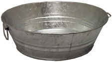 Galvanized Round Wash Pans