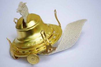 Brass Queen Anne Oil Lamp Burner