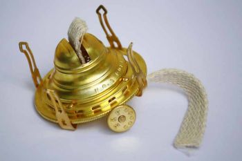 Brass Queen Anne Oil Lamp Burner