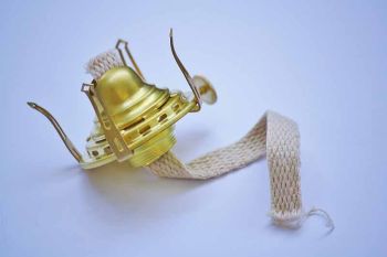 Brass Queen Anne Oil Lamp Burner