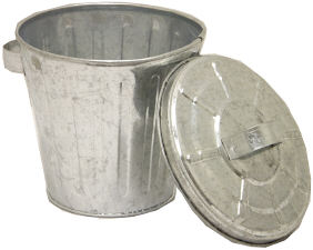 Galvanized Mini Trash Cans