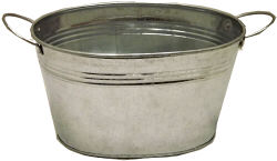 Galvanized Bowl Tub