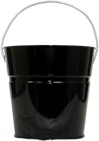 Glossy Black Bucket 