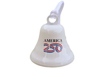 White America 250 Ornament Bell