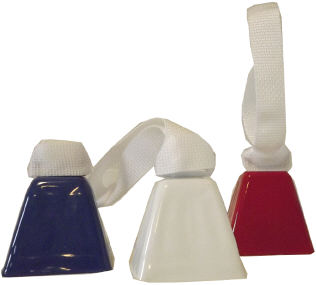 Colored Cowbells with Strap