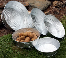 Galvanized Round Wash Pans