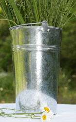 Tall Galvanized Pail With Folding Handle