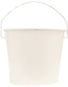 5Qt. Glossy White Bucket 