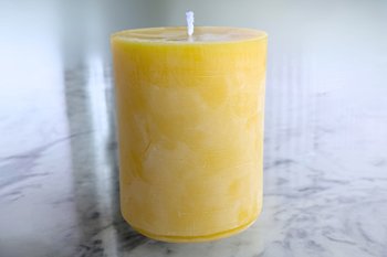 3x4 Large Cylinder Beeswax Candle