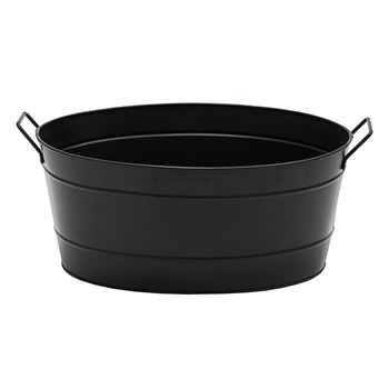 Achla C-51BK Black Oval Tub