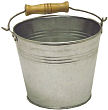 Galvanized Buckets With Wood Handle