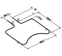 Camco 00791 Oven Heating/Bake Element