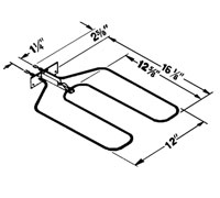 Camco 00801 Oven Broiling Element