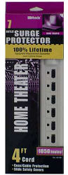 Woods 6942 Surge Protector With Coax Line Protection