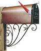 Achla B10 Leafy Leaf Mail Box Bracket