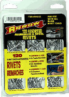 Arrow RK6120 Pop Rivet Assortment Kit 