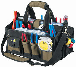 Custom LeatherCraft 1529 15 Pocket Center Tray Tool Bag 