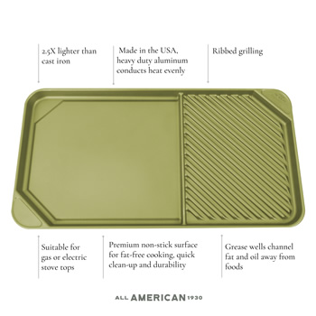 All American Side by Side Griddle-Grill