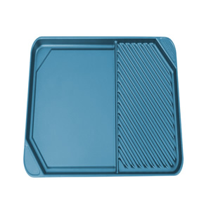 All American Blue Side by Side Griddle-Grill
