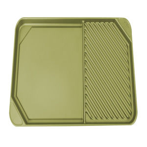 All American Green Side by Side Griddle-Grill